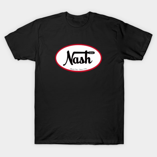 Nash Nashville Music logo T-Shirt by AllAmerican